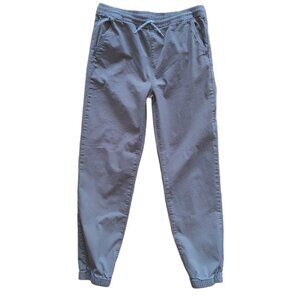 Lands End Boy's Tan Chino Twill Jogger Pants Drawstring Elastic Waist XL 18/20